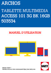 Archos Access 101 3G Mode D'emploi