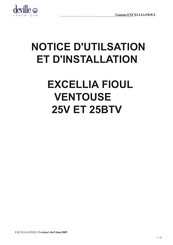 Deville EXCELLIA FIOUL 25 V Notice D'utilisation Et D'installation
