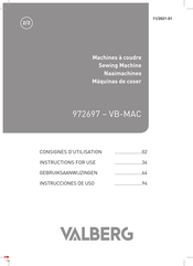 VALBERG 972697-VB-MAC Consignes D'utilisation