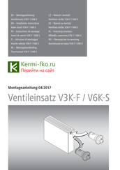 Kermi V6K-S Instructions De Montage