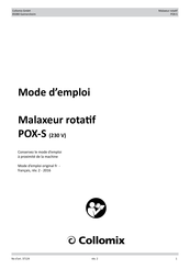 Collomix POX-S Mode D'emploi