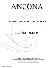 Ancona SLIM D Instructions D'utilisation