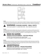 Crate&Barrel Modern Maze Mode D'emploi