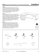 Crate&Barrel Dunn Mode D'emploi