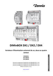 Zennio DIMinBOX DX1 Manuel De L'utilisateur