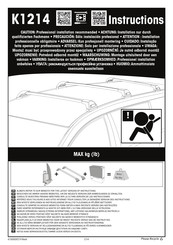 Yakima K1214 Mode D'emploi