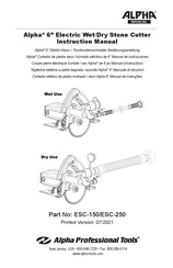 Alpha Professional Tools ESC-150 Mode D'emploi