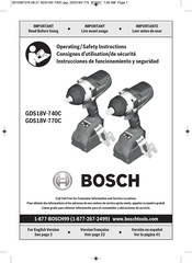 Bosch GDS18V-770C Mode D'emploi