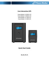 PowerWalker VI 650SE LCD Guide De Démarrage Rapide