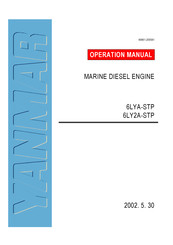 Yanmar 6LY2A-STP Mode D'emploi
