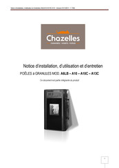 chazelles A13C Notice D'installation, D'utilisation Et D'entretien
