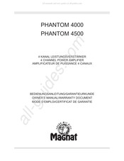 Magnat PHANTOM 4500 Mode D'emploi