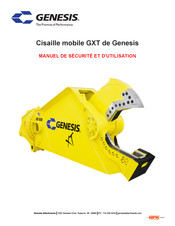 Genesis GXT Manuel De Sécurité Et D'utilisation
