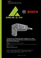 Bosch BULLS MTB Traduction Du Mode D'emploi Original