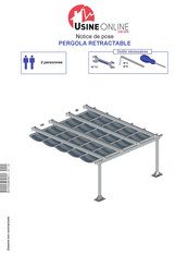UsineOnline PERGOLA RETRACTABLE Notice De Pose