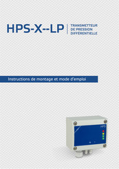 Sentera Controls HPS-X--LP Instructions De Montage Et Mode D'emploi