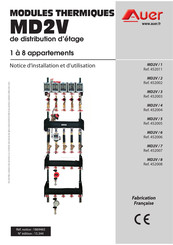 auer MD2V/1 Notice D'installation Et D'utilisation