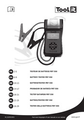 Tool it PBT 550 Mode D'emploi