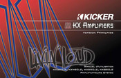 Kicker KX550.2 Manuel D'utilisation