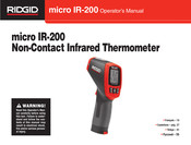 RIDGID micro IR-200 Mode D'emploi