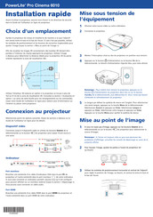 Epson PowerLite Pro Cinema 6010 Installation Rapide