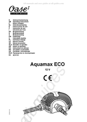 Oase Aquamax ECO Notice D'emploi