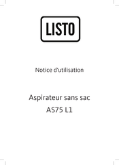 Listo AS75 L1 Notice D'utilisation