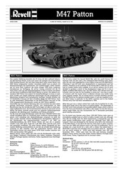 REVELL M47 Patton Mode D'emploi