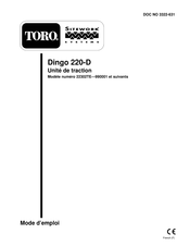 Toro SITEWORK SYSTEMS Dingo 220-D Mode D'emploi