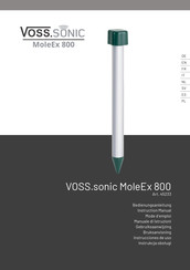 VOSS VOSS.sonic MoleEx 800 Mode D'emploi