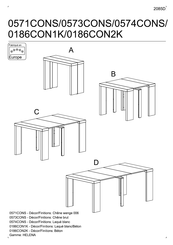 Parisot Meubles HELENA 0573CONS Instructions De Montage