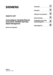 Siemens SIMATIC NET SCALANCE XM400/X-500 Manuel De Configuration
