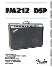 Fender FM212 DSP Mode D'emploi