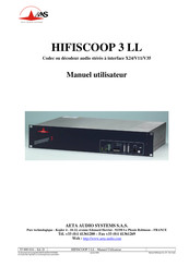 Aeta Audio Systems HIFISCOOP 3 LL Manuel Utilisateur