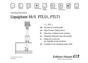 Endress+Hauser Liquiphant M FTL71 Mode D'emploi
