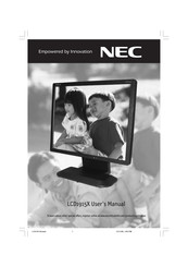 NEC LCD1915X Mode D'emploi