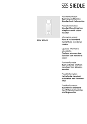 Sss Siedle BFSV 850-03 Information Produit