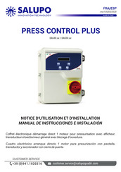 SALUPO PRESS CONTROL PLUS Notice D'utilisation Et D'installation