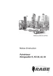 Rabe Pulveriseur Konigsadler KS 38 Notice D'instruction