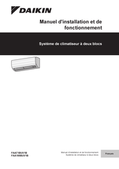 Daikin FAA71BUV1B Manuel D'installation Et De Fonctionnement