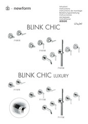 newform BLINK CHIC luxury 71157E Instructions De Montage