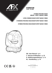 afx light HYBRID180 Manuel D'utilisation