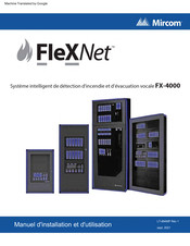 Mircom FleXNet FX-4000 Manuel D'installation Et D'utilisation