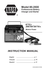 Napa 85-2500 Manuel D'instructions