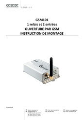 GI.BI.DI. BENELUX GSM101 Instructions De Montage