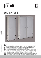 Ferroli ENERGY TOP B 160 Instructions D'utilisation, D'installation Et D'entretien