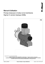 ProMinent Sigma 2 S2Ba Manuel D'utilisation