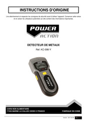 POWER ACTION KC-098-Y Instructions D'origine