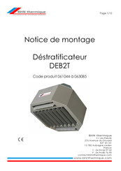 BHN Thermique 061044 Notice De Montage