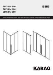 KARAG ELYSIUM 600 Instructions D'installation